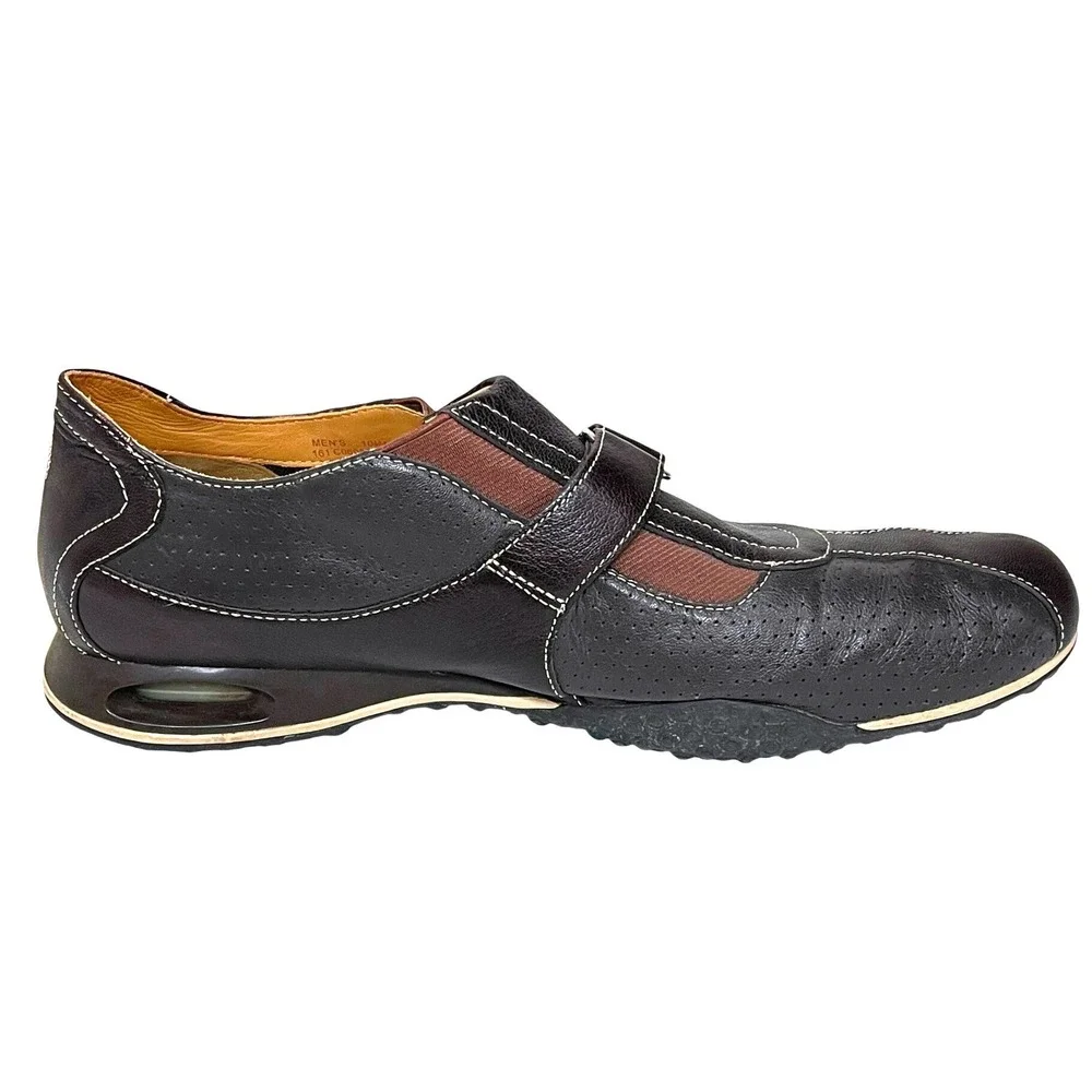 Cole Haan Mens 10.5M Brown Leather Strap Loafer Comfort Walking‎ Shoes